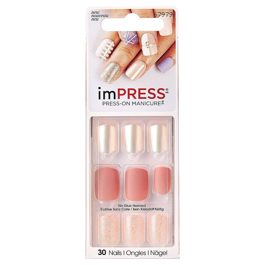 Kiss Broadway Impress Press-On Nails, So Unexpected, BIPA120C, Pack of 30's