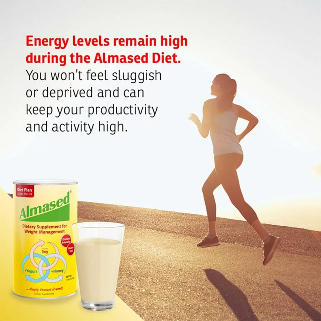 Almased Soya, Yogurt and Honey Meal Replacement for Weight Loss 500 g