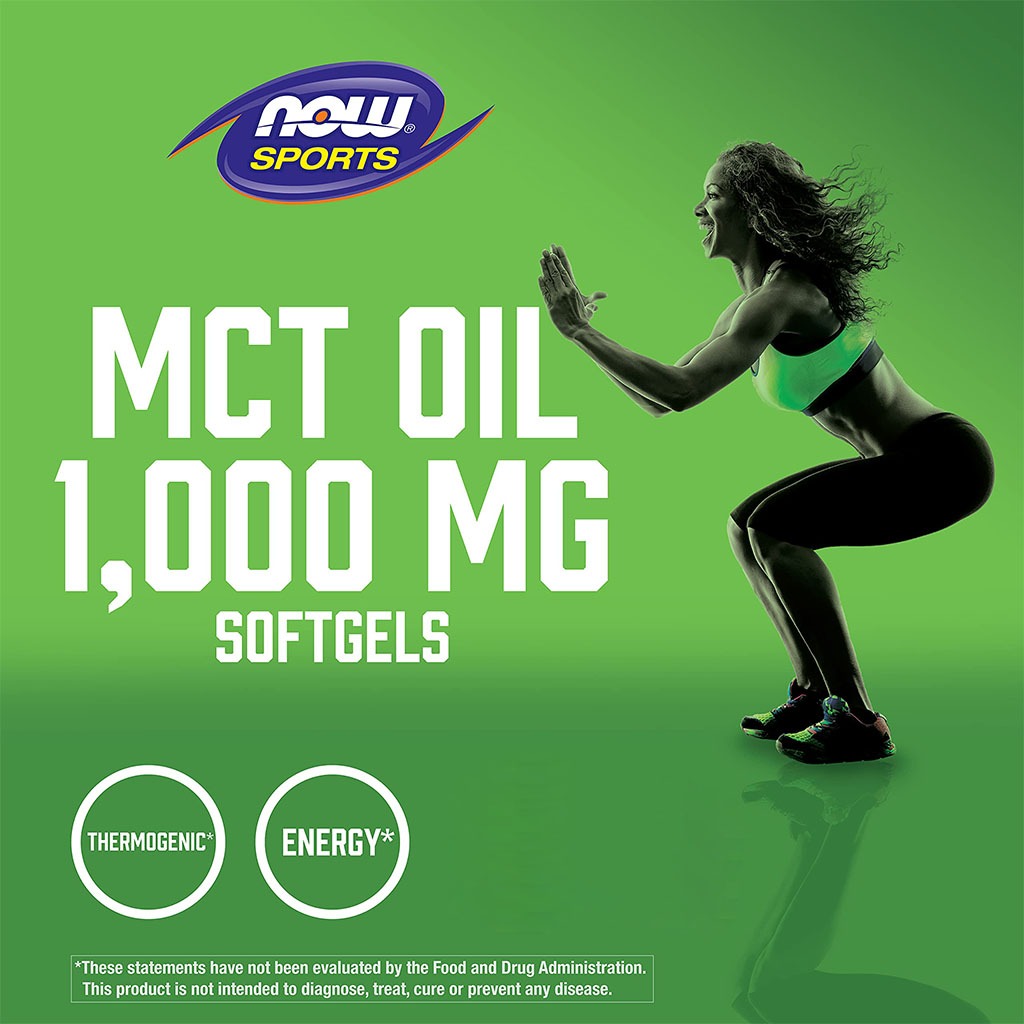 Now Sports MCT Oil 1000mg Softgel For Weight Management, Pack of 150's