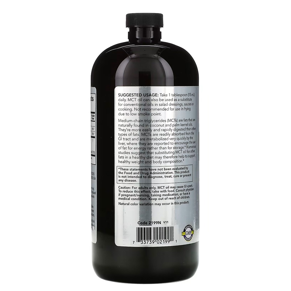 Now Sports MCT Oil Unflavored Liquid For Weight Management 946ml