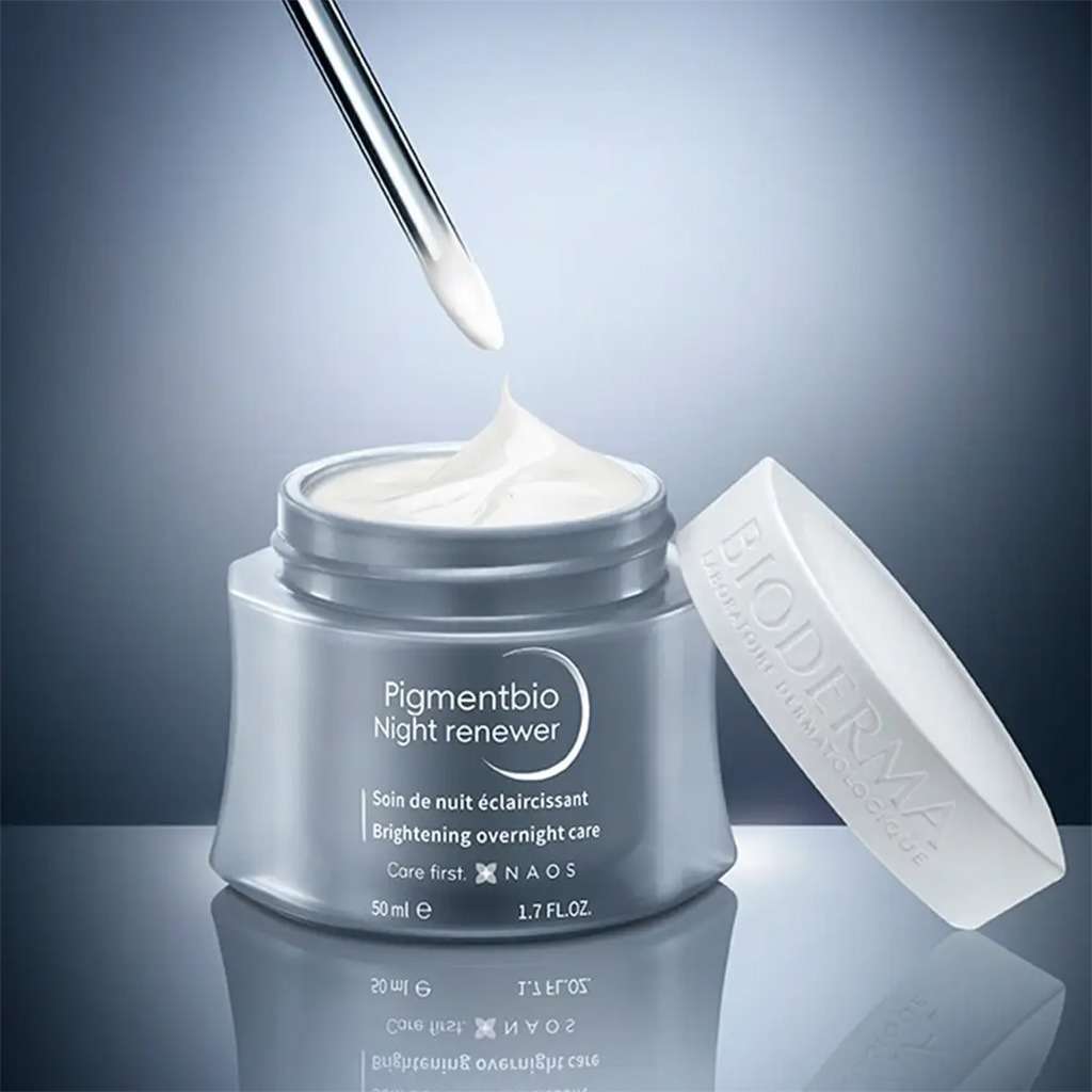 Bioderma Pigmentbio Night Renewer Brightening Overnight Skin Cream For Hyperpigmented Skin 50 mL