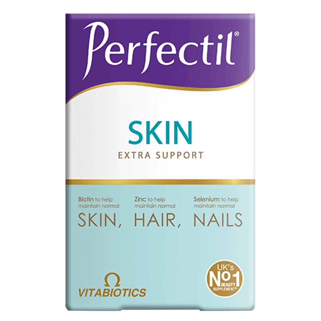 Vitabiotics Perfectil Skin Extra Support, Dual Pack of Multivitamin Tablets 28's + Nutri-Dermal Capsules 28's