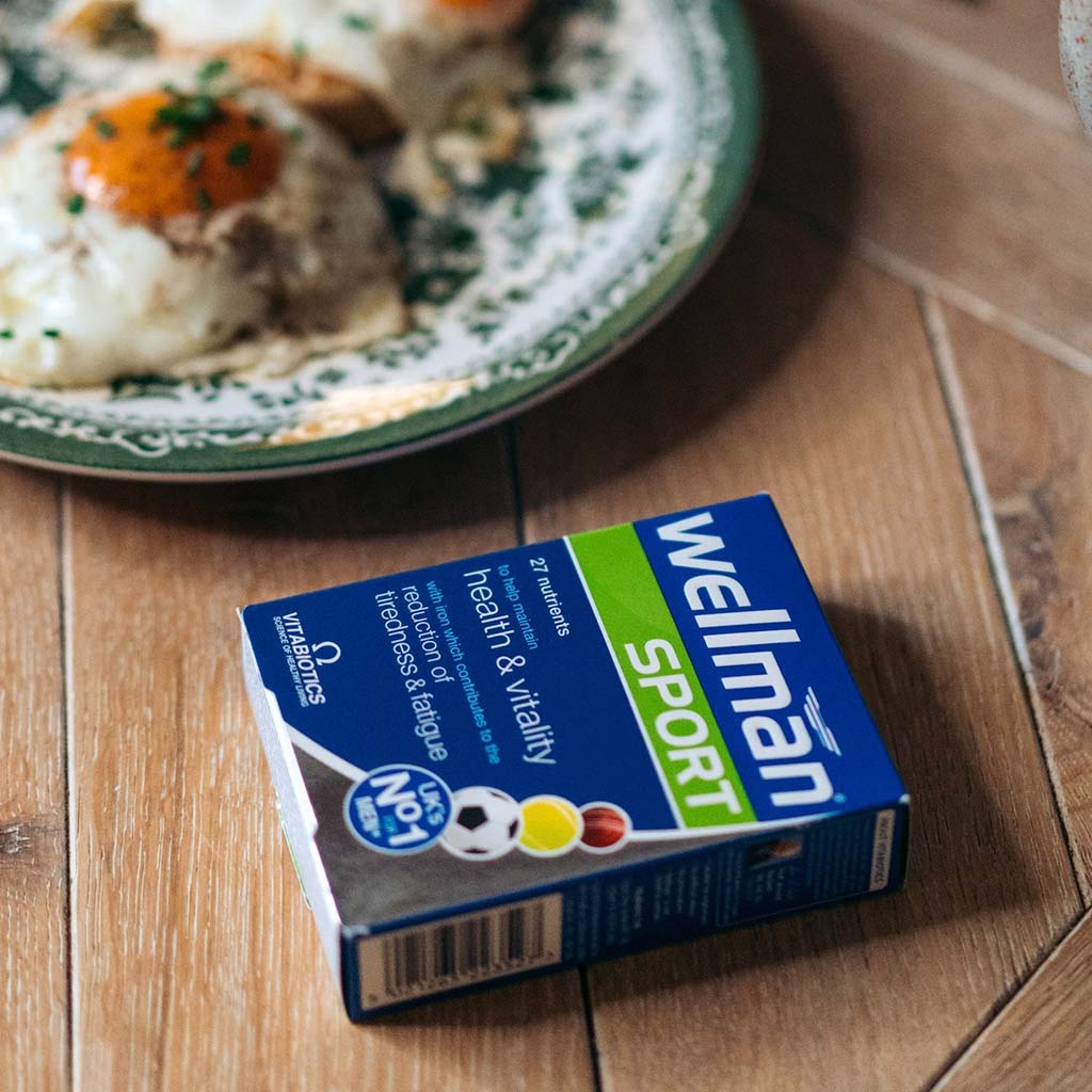 Vitabiotics Wellman Sport Men's Multivitamin Supplement Tablets For Health & Vitality, Pack of 30's