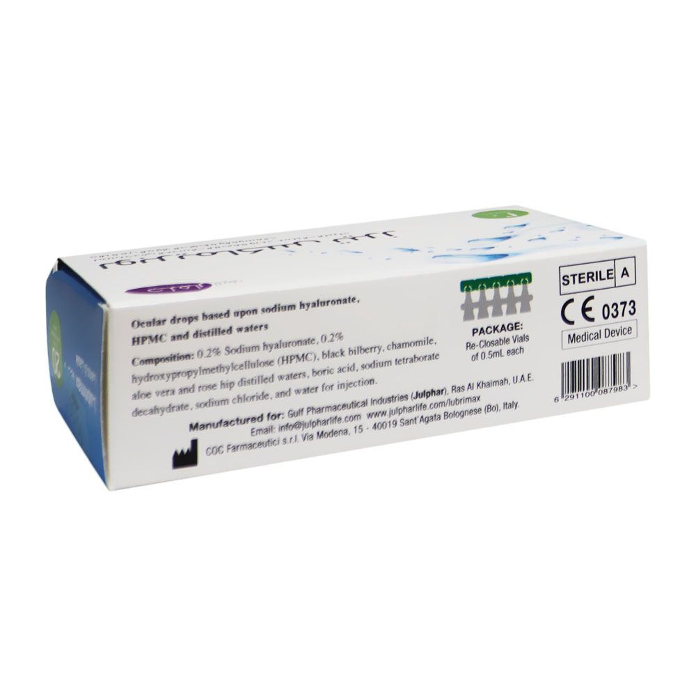 Lubrimax Tears Unit Dose Vials 0.5 mL 20's