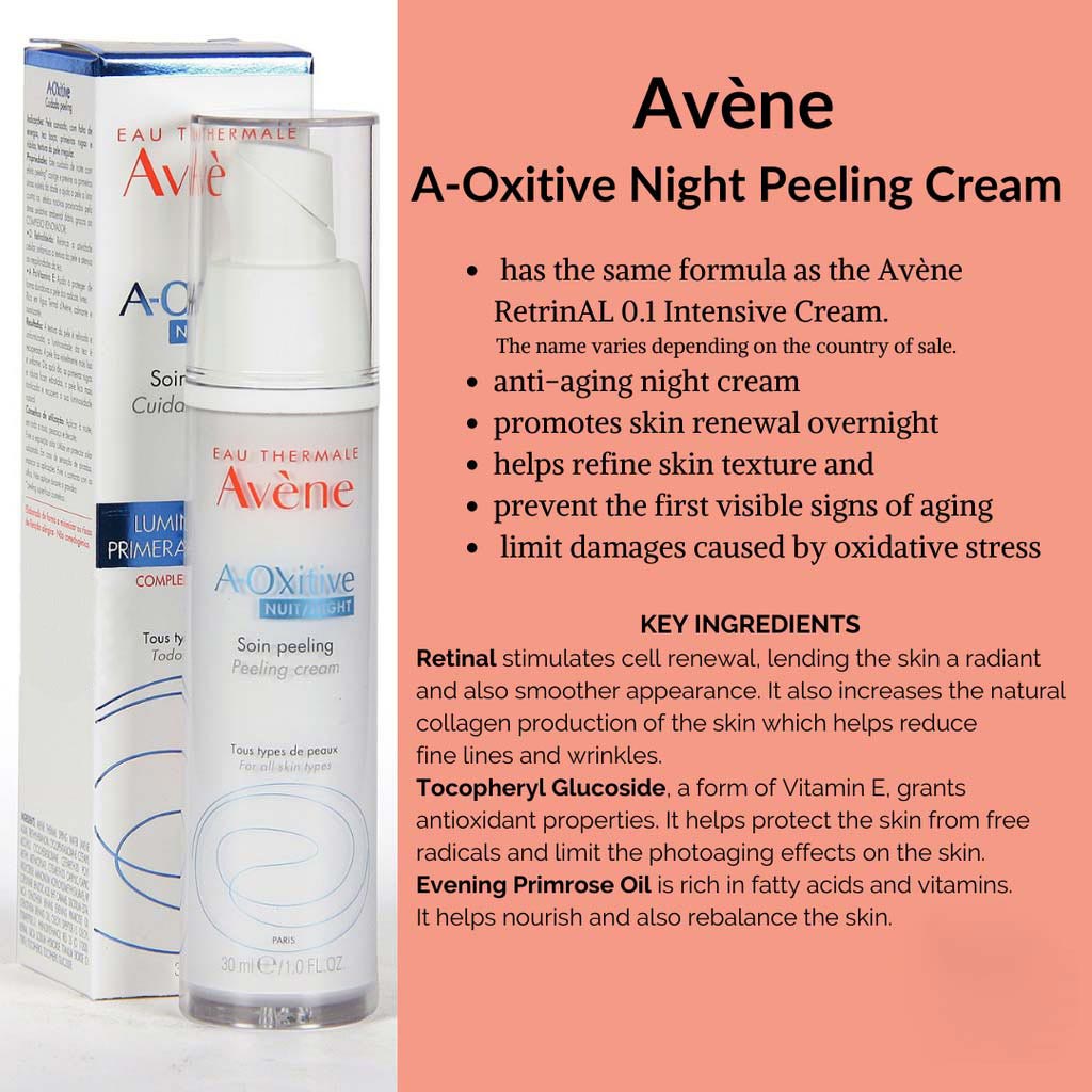 Avene A-Oxitive Anti-Ageing Night Peeling Cream 30ml