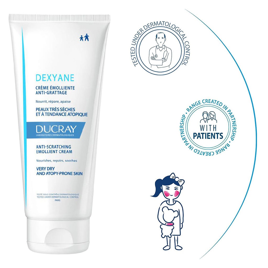 Ducray Dexyane Anti-Scratching Emollient Cream 200 mL