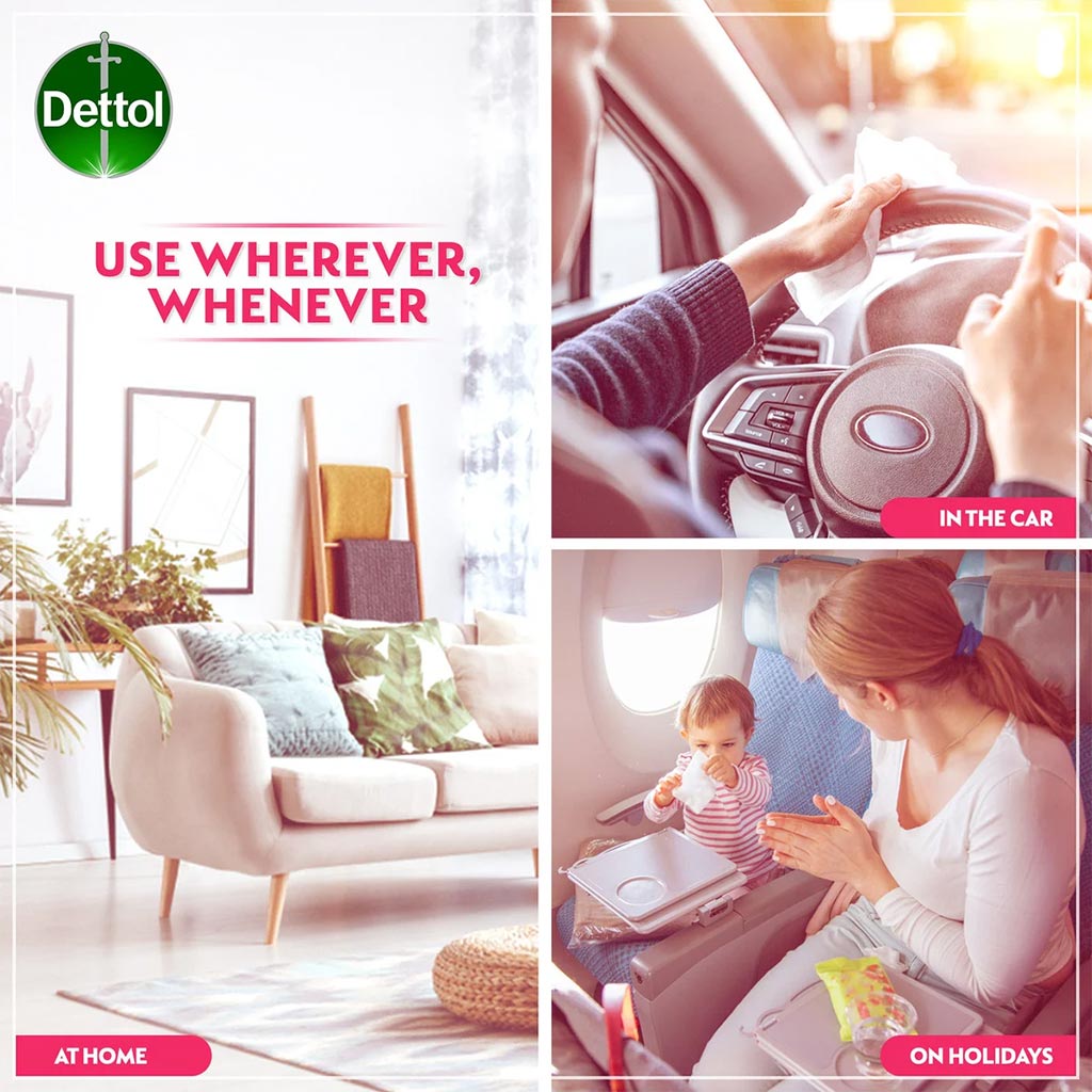 Dettol Skincare Anti-Bacterial Wipes 10's