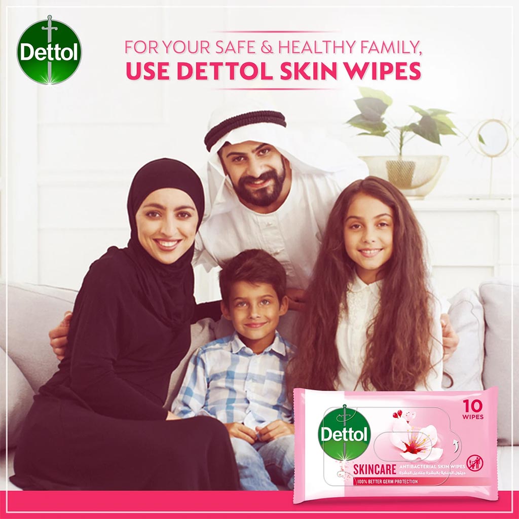 Dettol Skincare Anti-Bacterial Wipes 10's