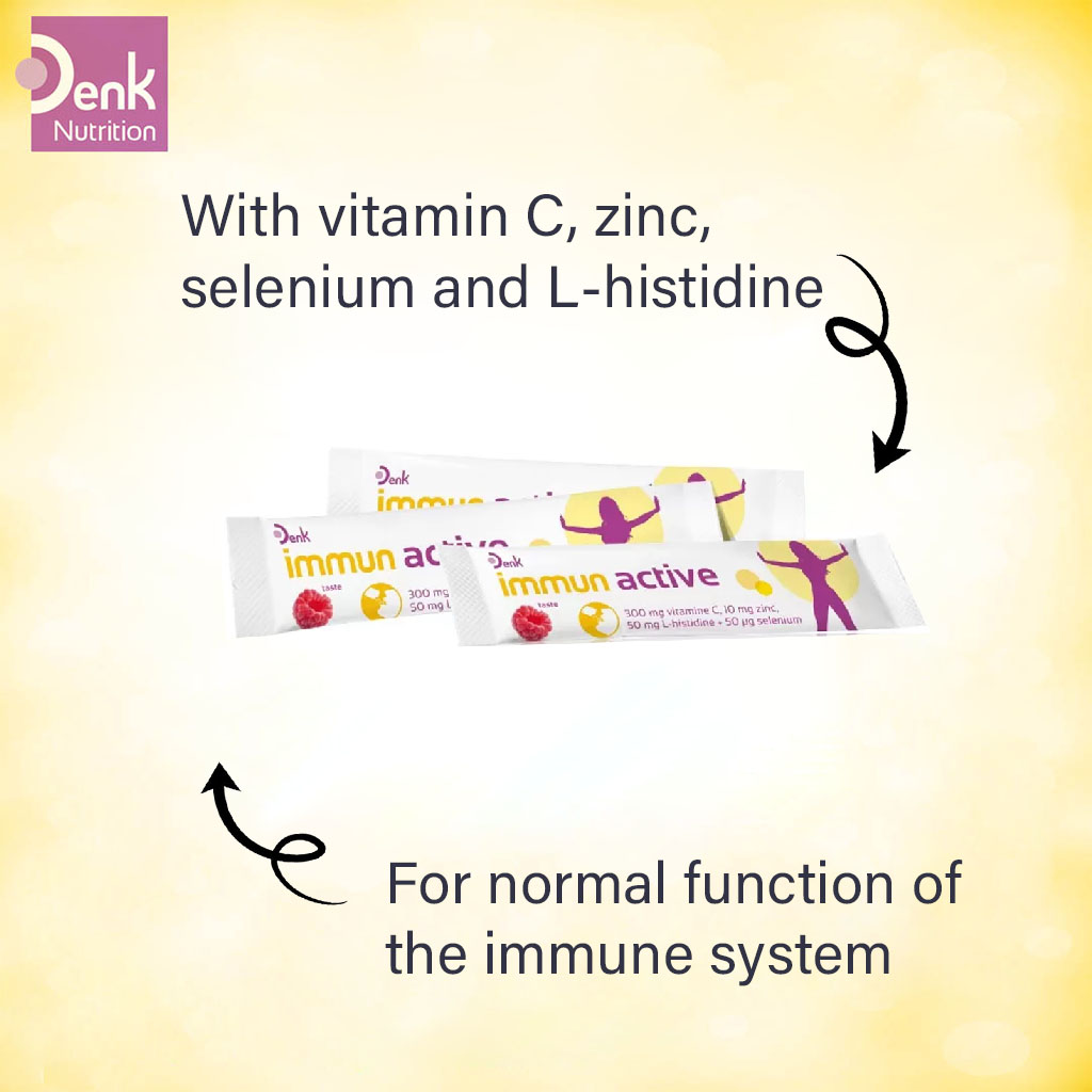 Denk Immun Active Oral Raspberry Sticks 20's