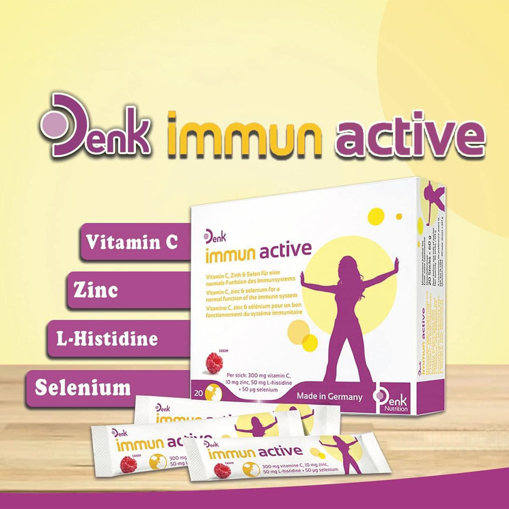 Denk Immun Active Oral Raspberry Sticks 20's