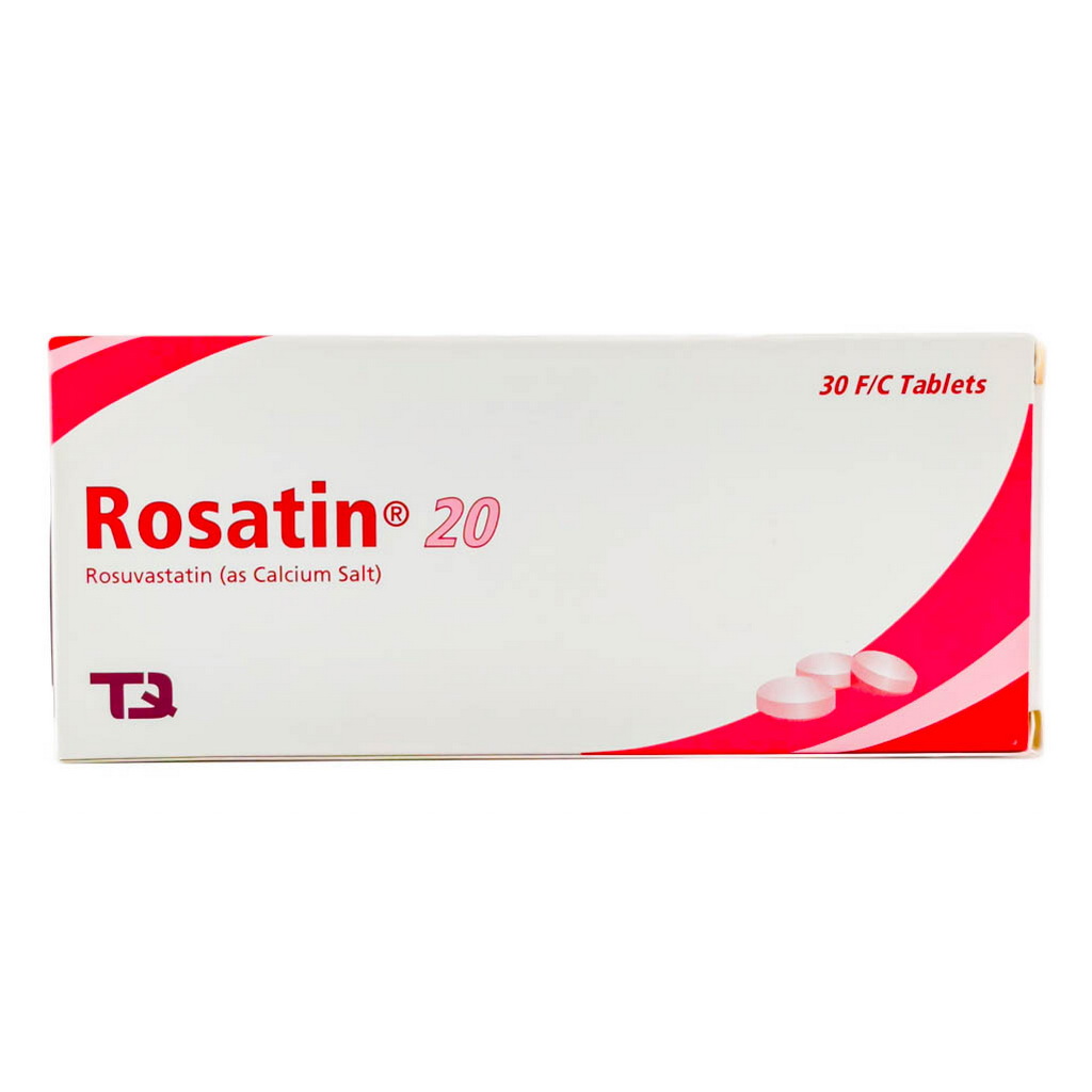 Rosatin 20mg Tablets, Pack of 30's