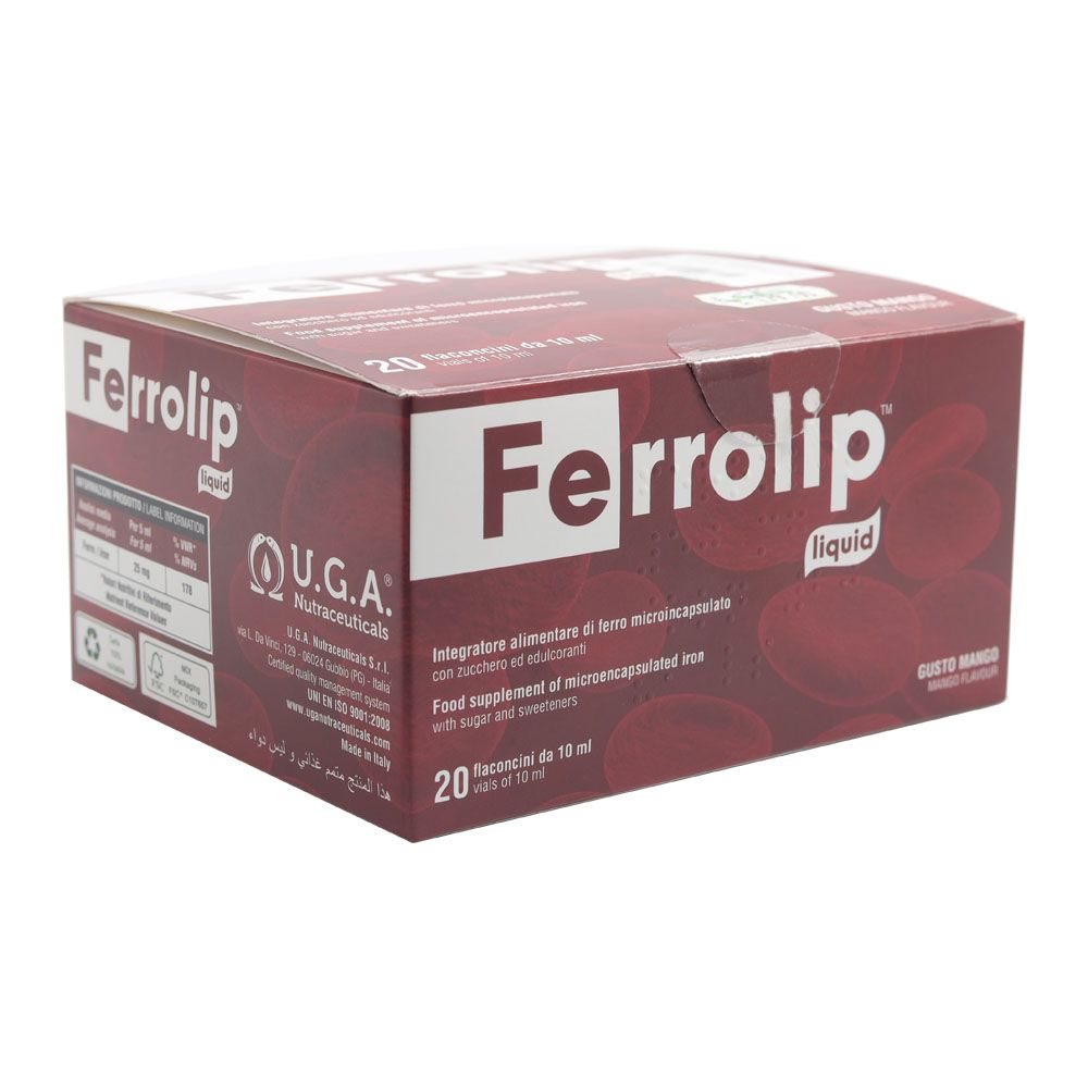 Ferrolip Oral Liquid Vials 10 mL 20's
