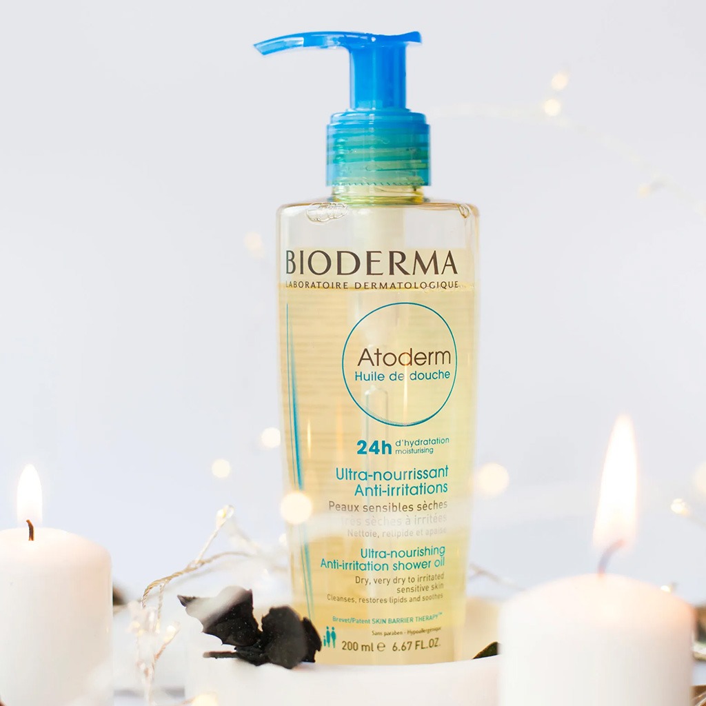 Bioderma Atoderm Nourishing Anti irritation Shower Oil For Irritated And Dry Sensitive Skin 200ml
