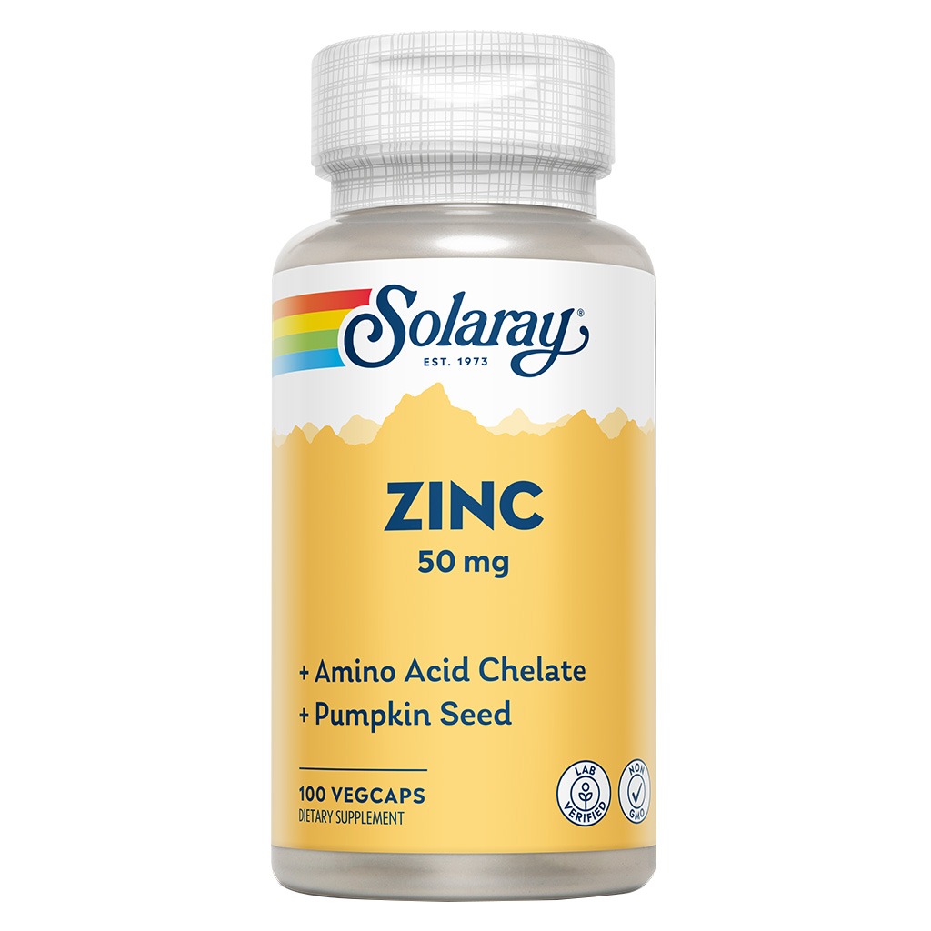 Solaray Zinc 50 mg Veg Capsules 100's