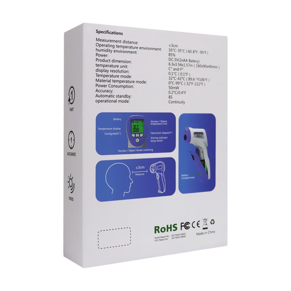 CareTouch Digital Non-Contact Forehead Infrared Thermometer