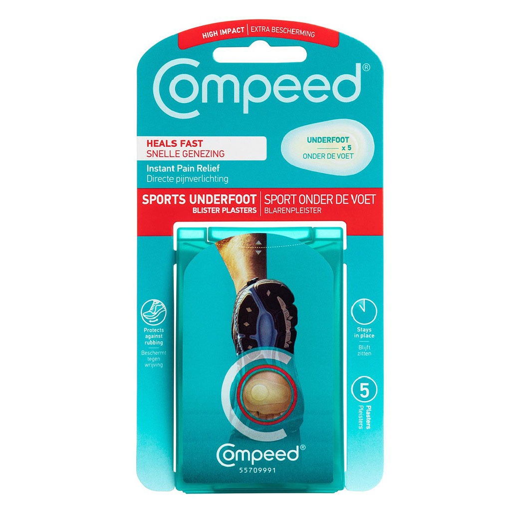 Compeed Hydrocolloid Blister Plasters Sports Underfoot 5's