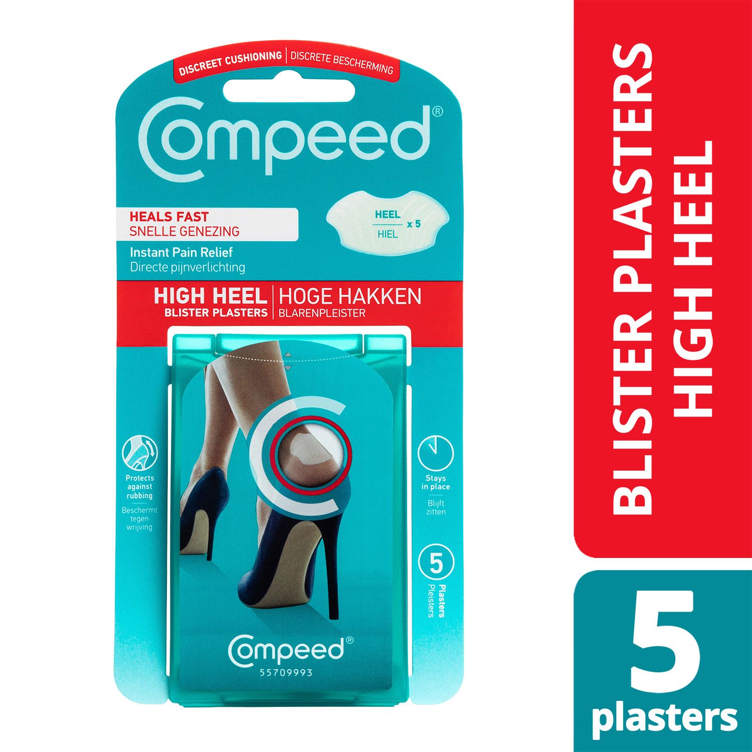 Compeed Hydrocolloid Blister Plasters High Heel 5's