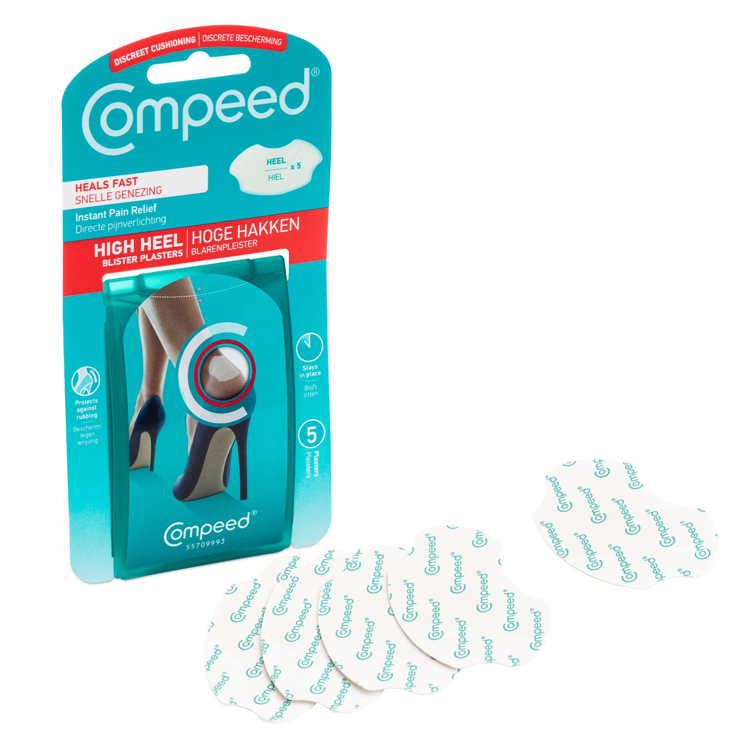 Compeed Hydrocolloid Blister Plasters High Heel 5's