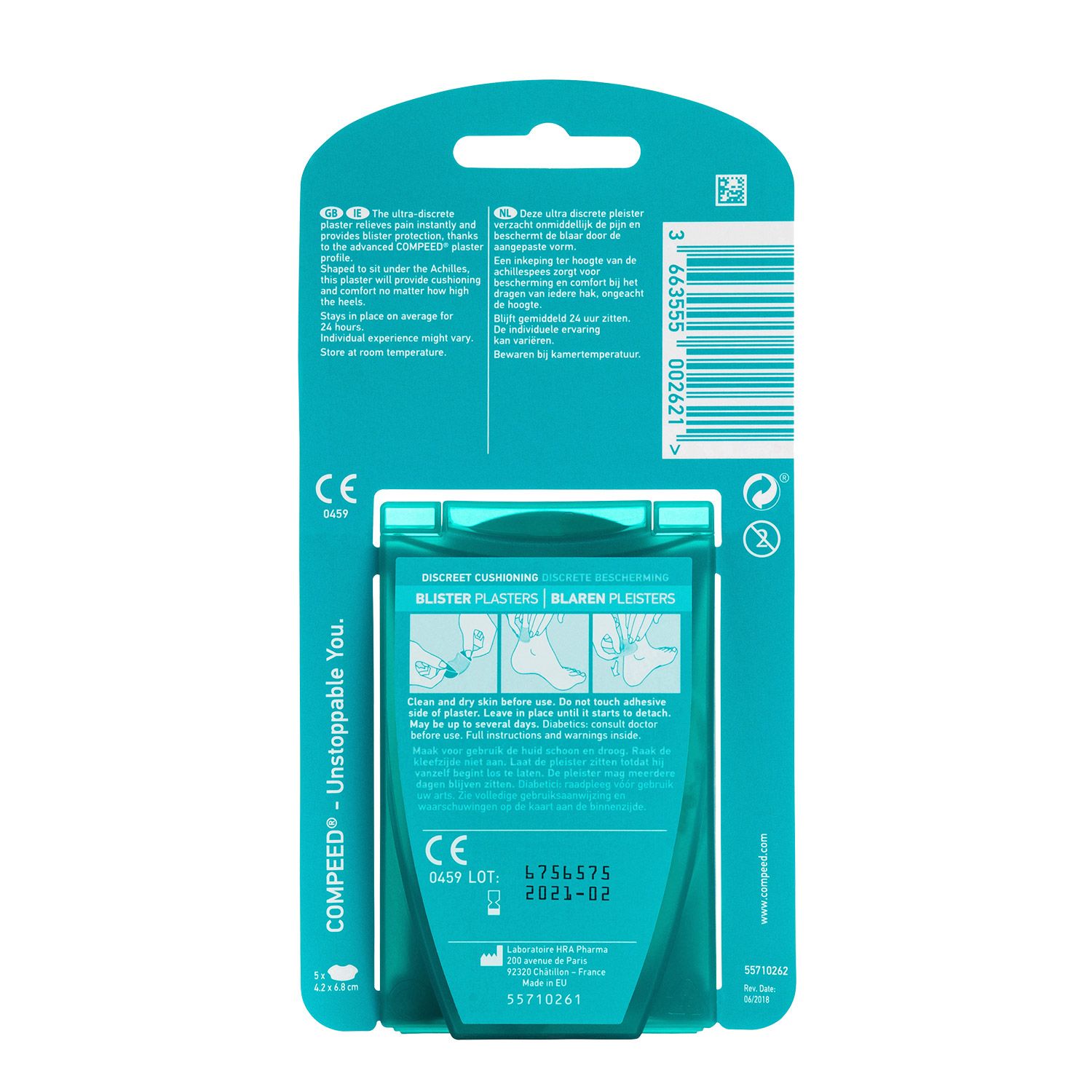 Compeed Hydrocolloid Blister Plasters High Heel 5's