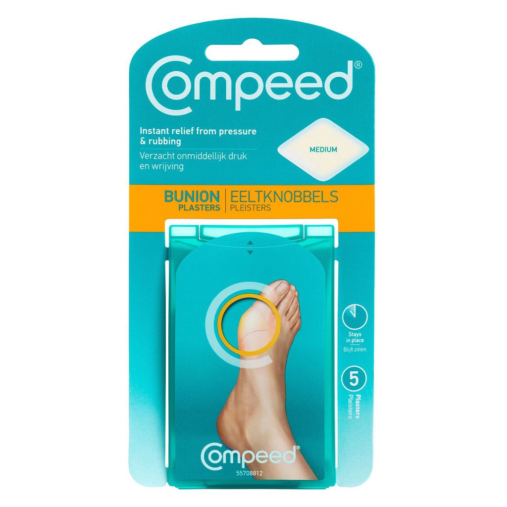 Compeed Hydrocolloid Bunion Plaster Medium 5's