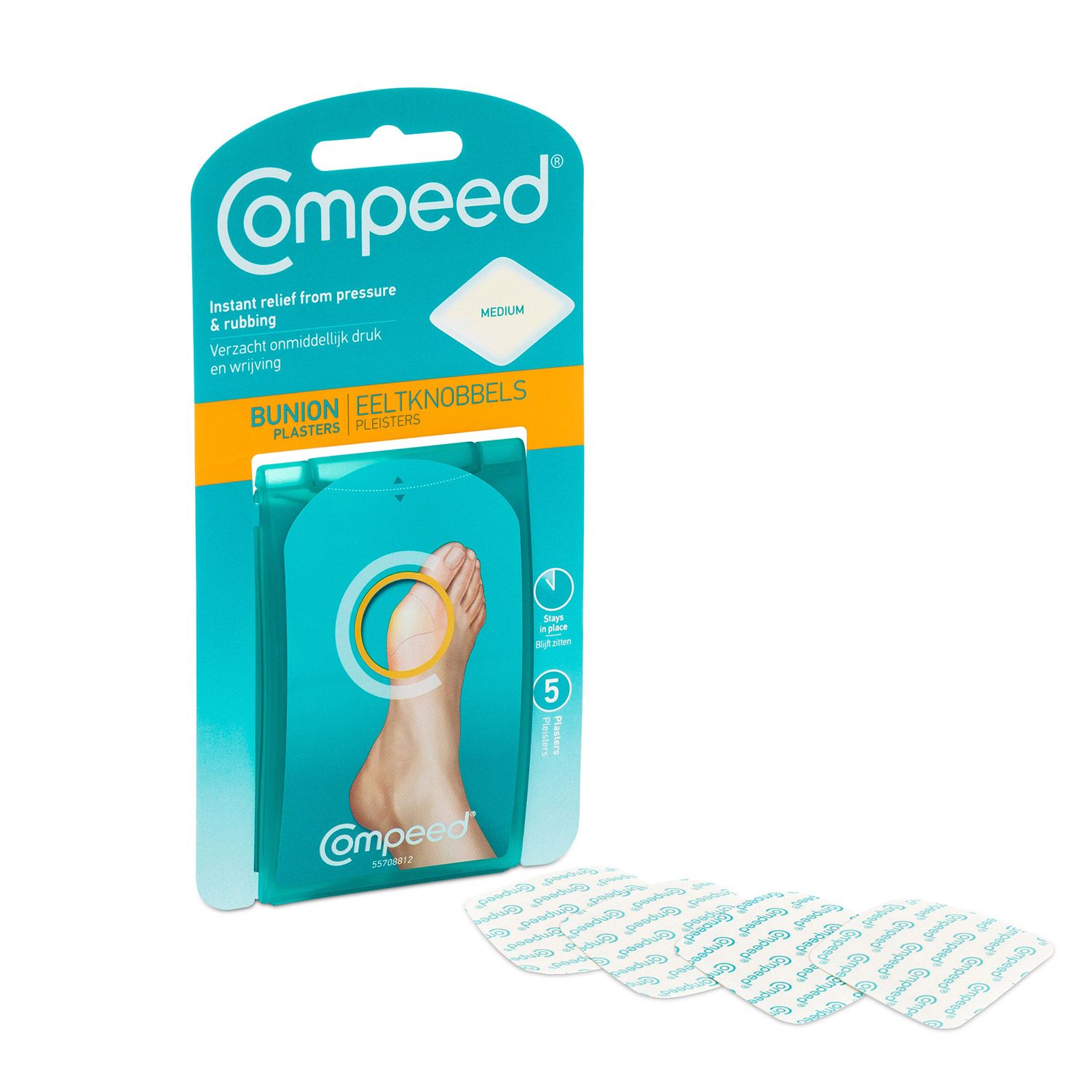 Compeed Hydrocolloid Bunion Plaster Medium 5's