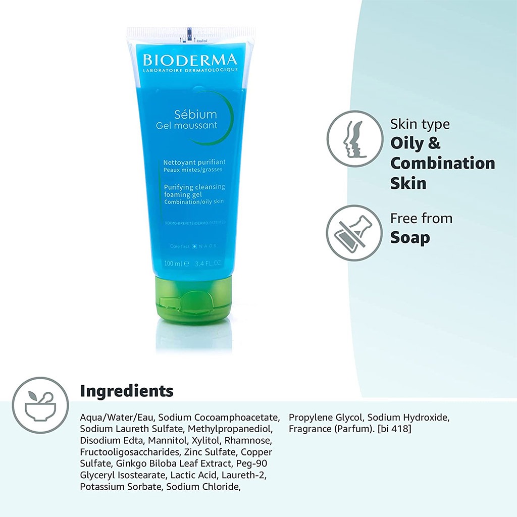 Bioderma Sebium Gel Moussant 100 mL