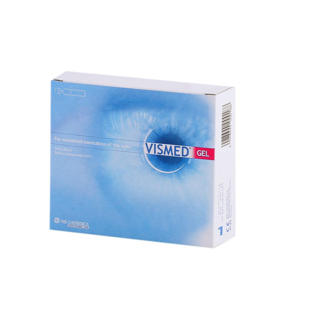 Vismed Gel 0.3% Lubricating Eye Drops Monodose 0.45 mL 20's