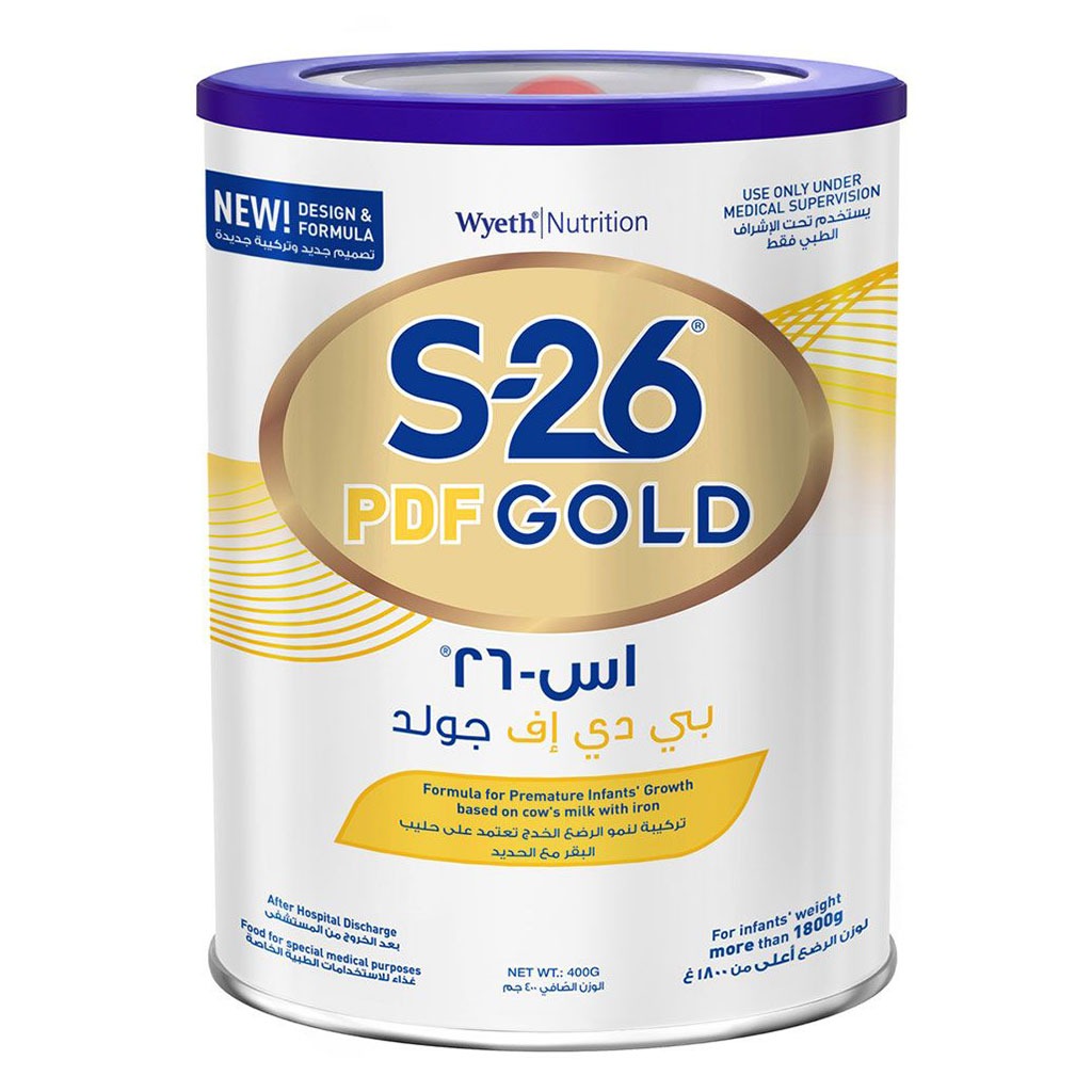 S-26 Gold PDF Post Discharge Premature Baby Milk Formula 400g