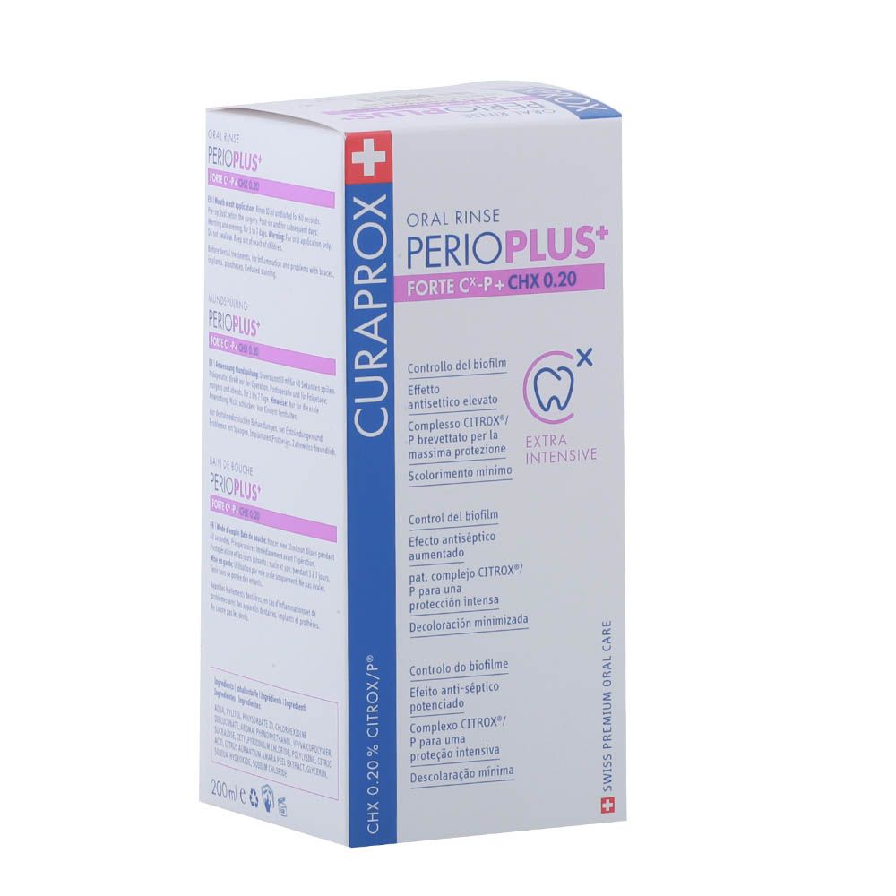 Curaprox Perio Plus Forte CHX 0.20% Mouthwash 200 mL