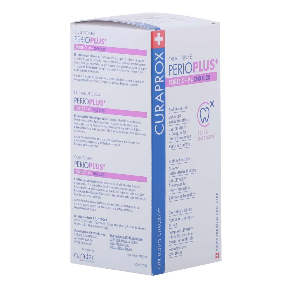 Curaprox Perio Plus Forte CHX 0.20% Mouthwash 200 mL