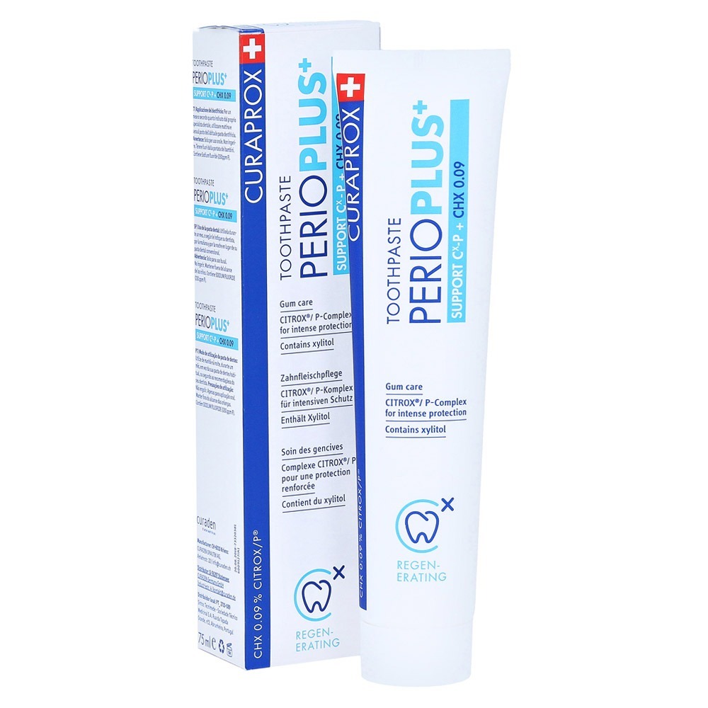 Curaprox Perio Plus Support CX-P + CHX 0.09% Toothpaste 75 mL