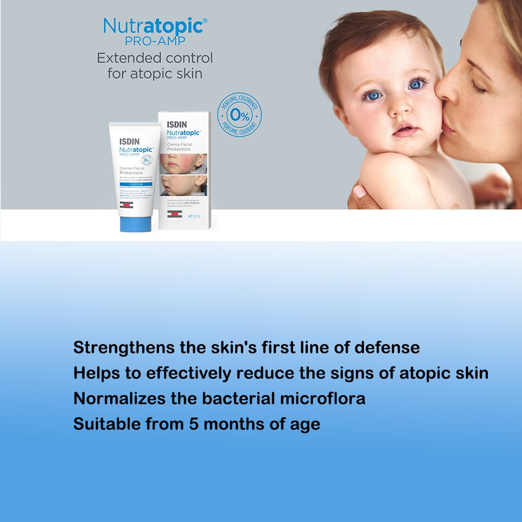 Isdin Nutratopic Pro-AMP Emollient Facial Cream 50 mL