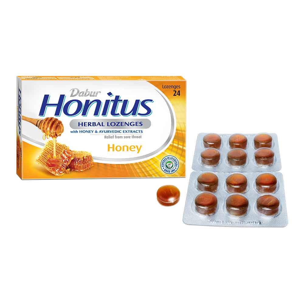 Dabur Honitus Herbal Lozenges Honey 24's