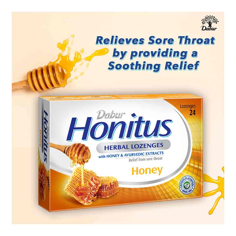 Dabur Honitus Herbal Lozenges Honey 24's