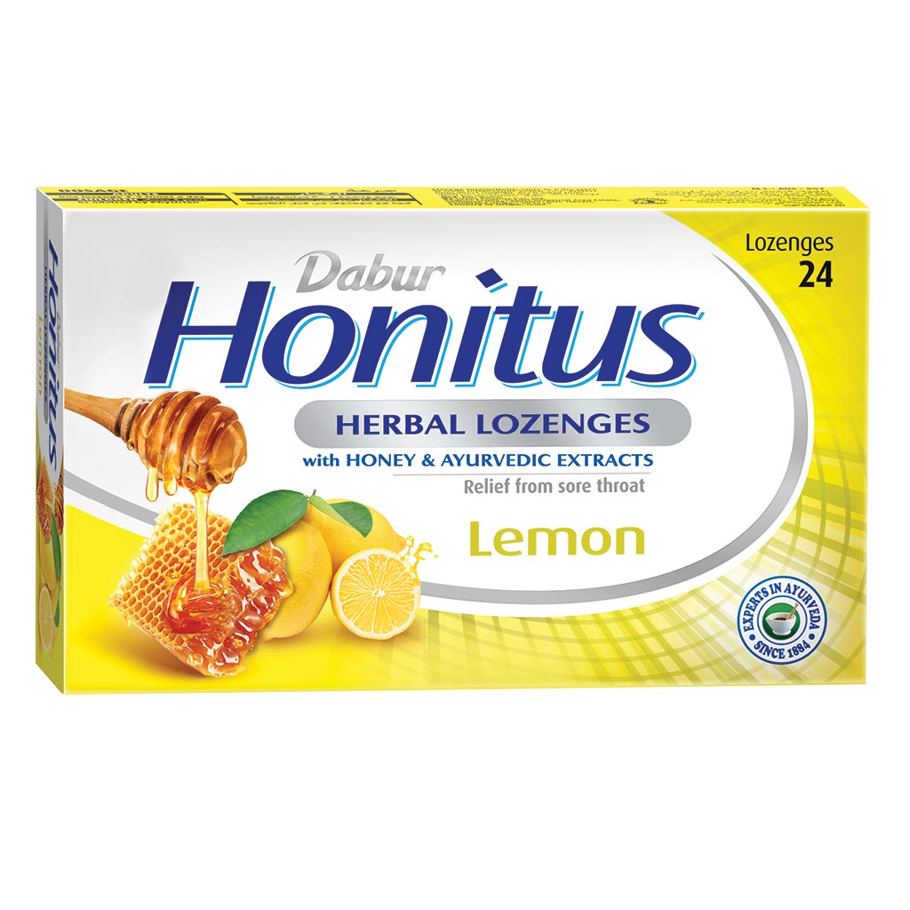 Dabur Honitus Herbal Lozenges Lemon 24's