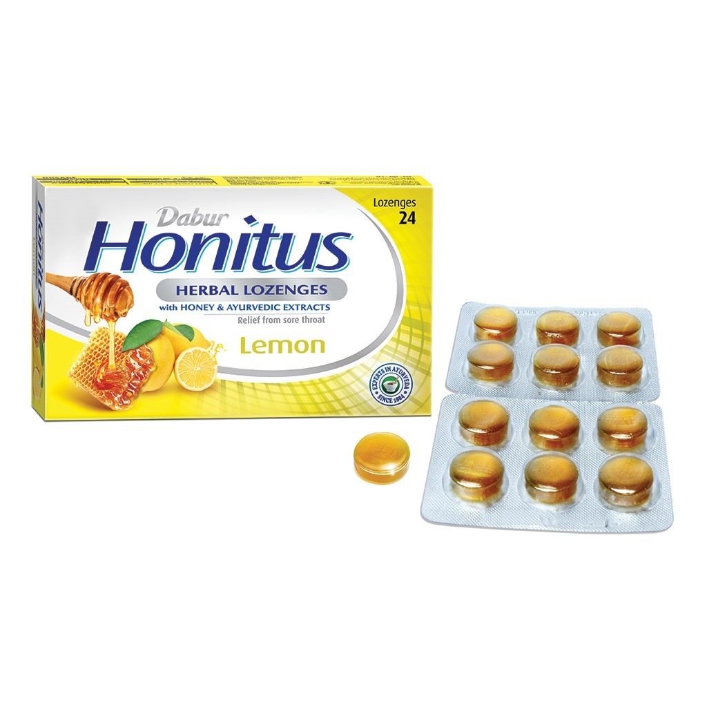 Dabur Honitus Herbal Lozenges Lemon 24's