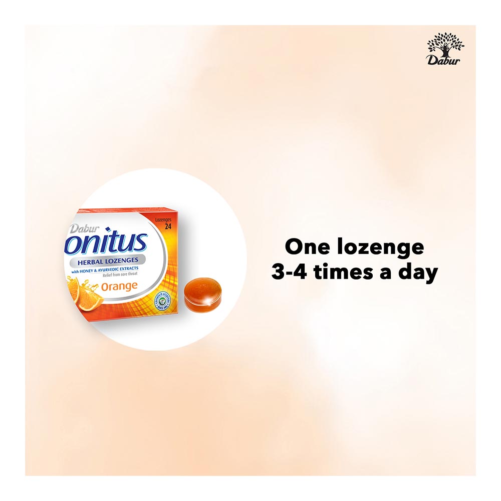 Dabur Honitus Herbal Lozenges Orange 24's