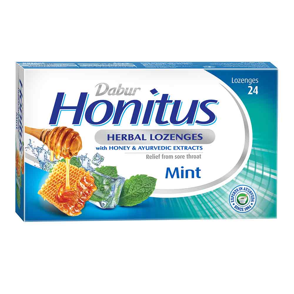 Dabur Honitus Herbal Lozenges Mint 24's