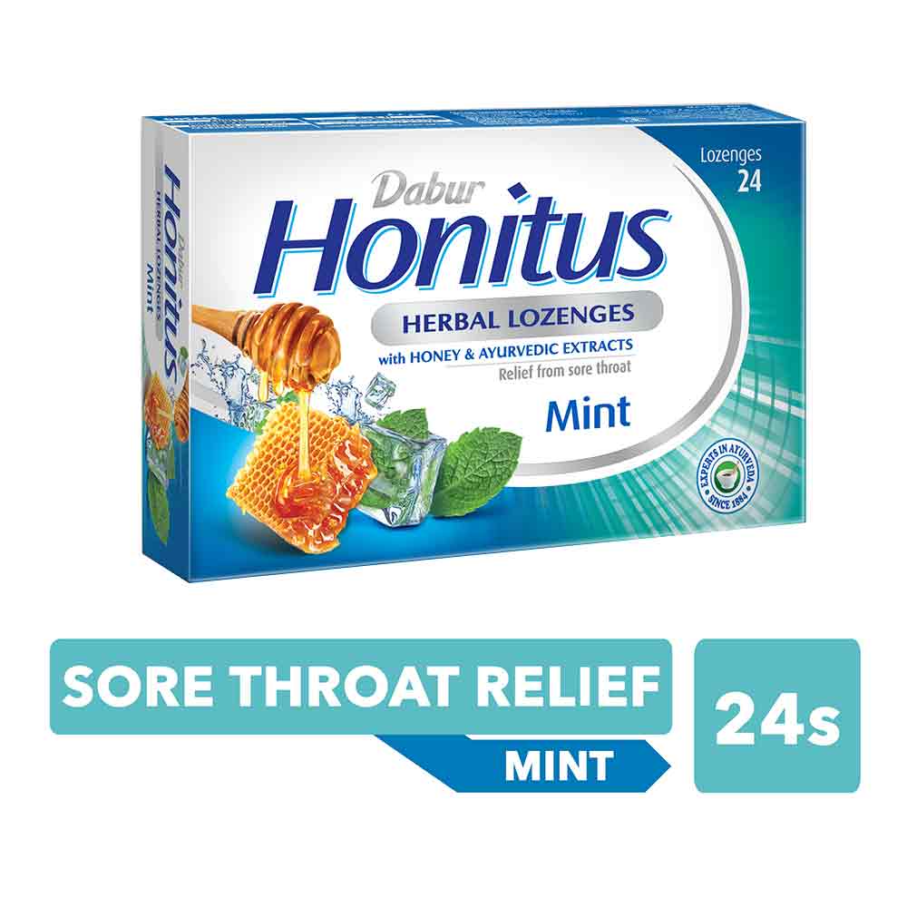 Dabur Honitus Herbal Lozenges Mint 24's