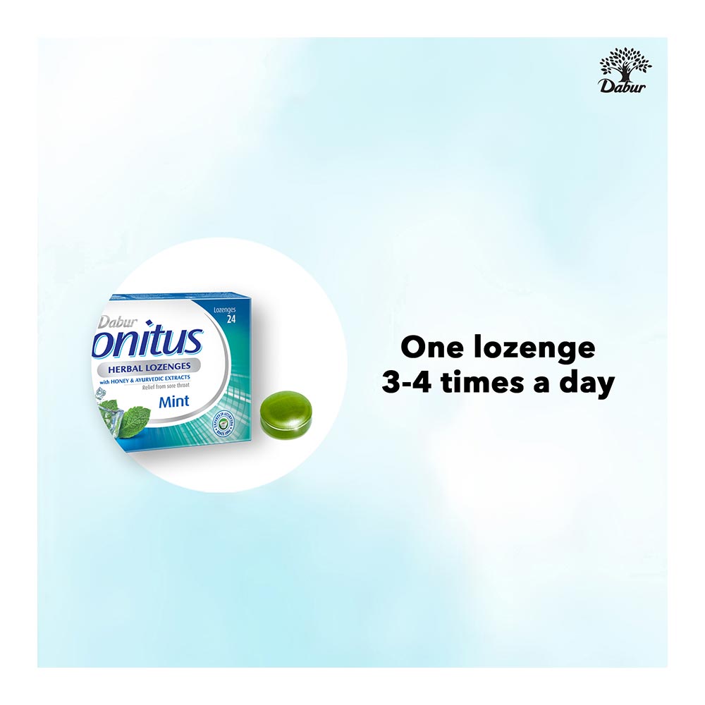 Dabur Honitus Herbal Lozenges Mint 24's