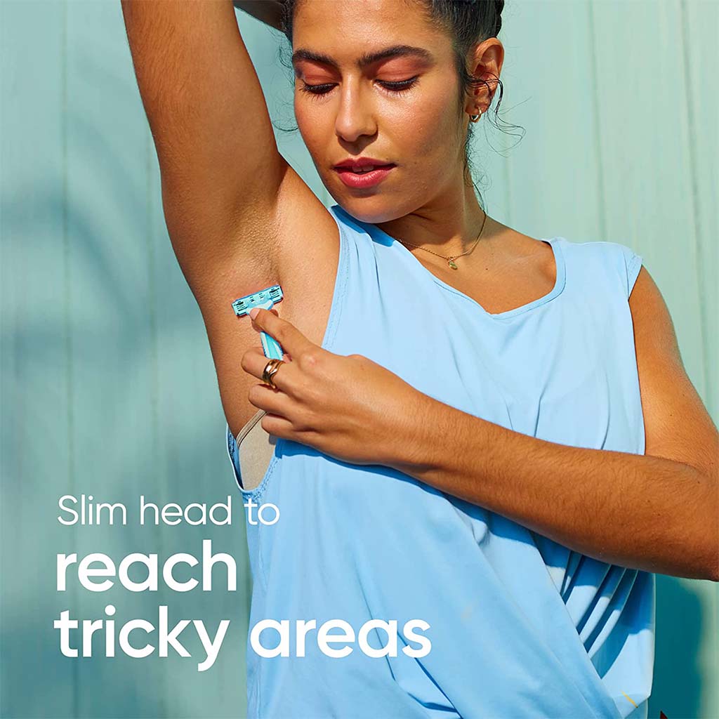 Gillette Simply Venus 2 Blade Women's Disposable Razor For Smooth & Close Shave, Pack of 4's