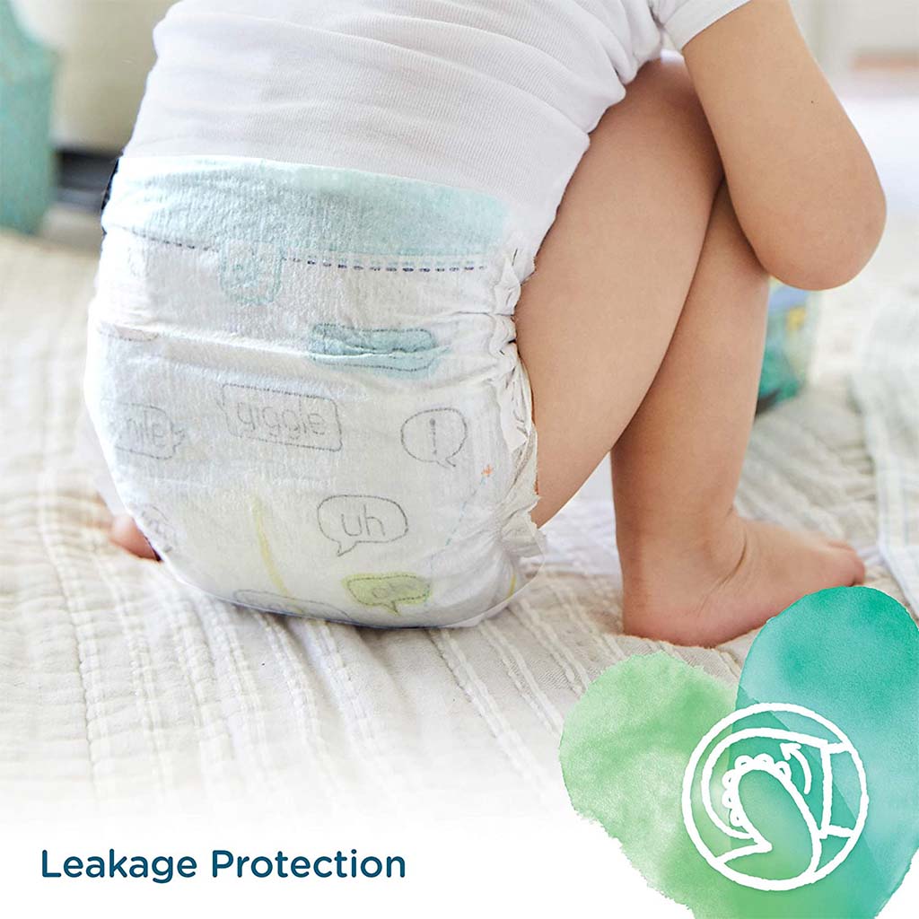 Pampers Pure Protection Premium Cotton Baby Diapers, Size 2, 4-8Kg, Pack of 39's