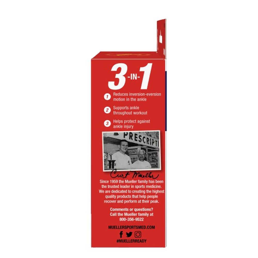 Mueller 4-Way Stretch Knit Ankle Support MD/LG 64129
