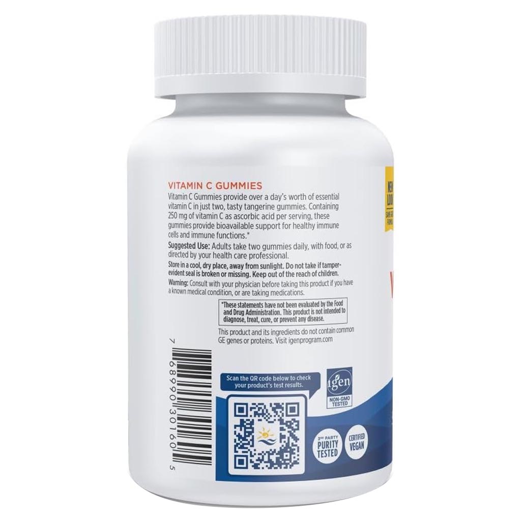 Nordic Naturals Kids and Adults Vitamin C 250 mg Gummies 60's