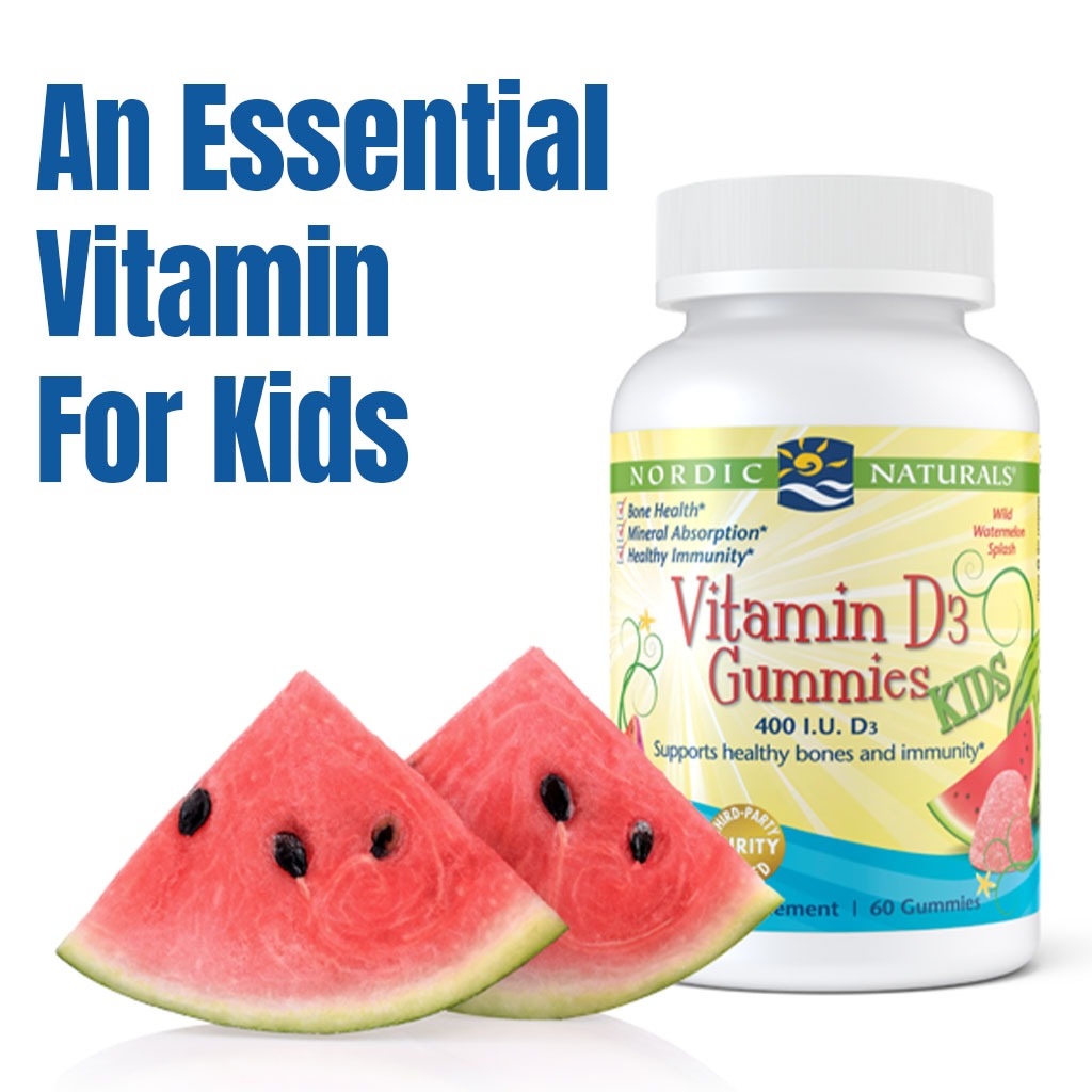 Nordic Naturals Kids Vitamin D3 400 IU Gummies 60's