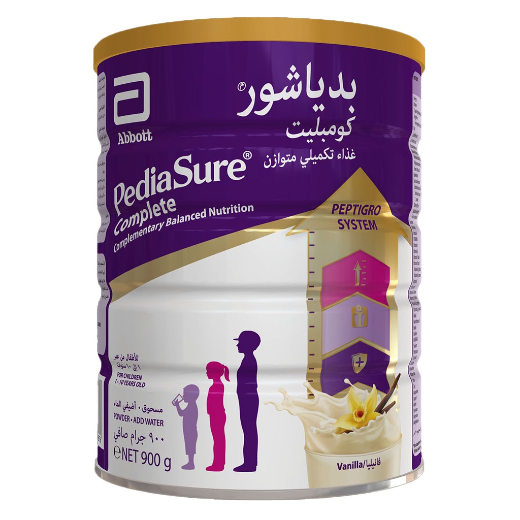 PediaSure Complete Peptrigro Growing Up Children’s Milk Formula For 1 to 10 Years Vanilla Flavour 900g