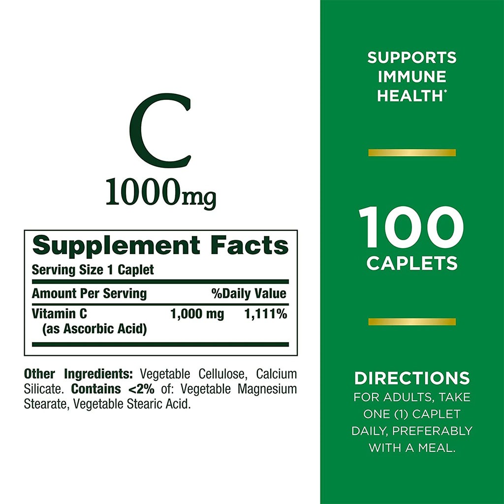 Nature's Bounty C 1000 mg Caplets 100's