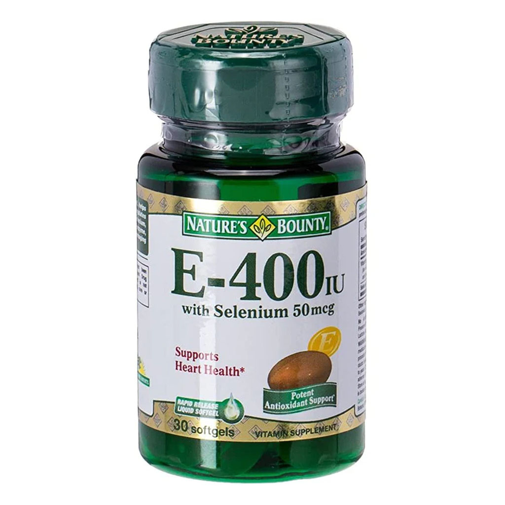 Nature's Bounty E-400IU with Selenium 50 mcg Softgels 30's