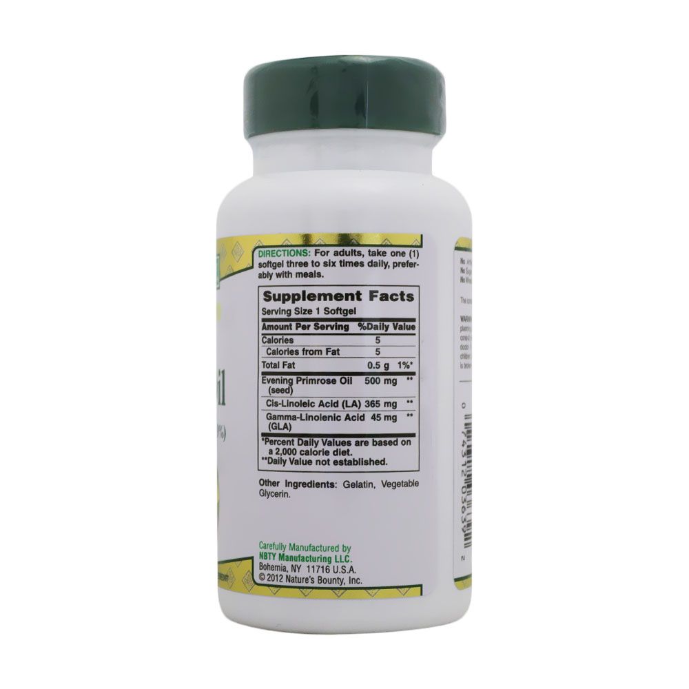 Nature's Bounty Evening Primrose Oil 500 mg Softgels 100's