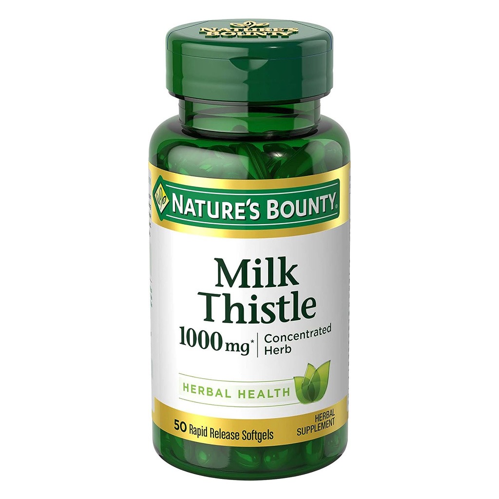 Nature's Bounty Milk Thistle 1000 mg Softgels 50's